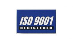 Blue ISO 9001 Flag made of Nylon