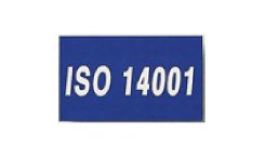 Blue ISO 14001 Flag made of Nylon