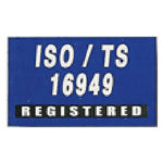 Blue ISO/TS 16949 Flag made of Nylon