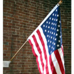 Outdoor Residential Flagpoles - Wood, 1 Piece