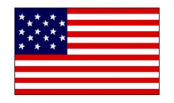 United States Historical Evolution of Old Glory Flag 15 Stars/ Star Spangled Banner