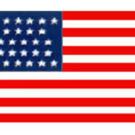 United States Historical Evolution of Old Glory Flag 31 Stars