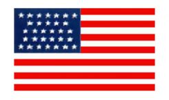 United States Historical Evolution of Old Glory Flag 31 Stars