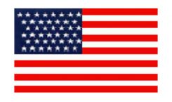 United States Historical Evolution of Old Glory Flag 43 Stars