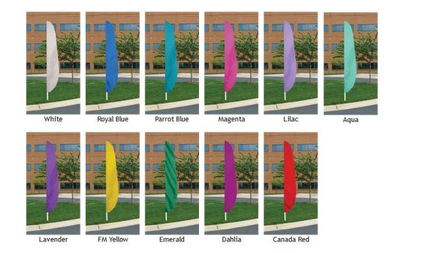 Solid Color Feather Flags