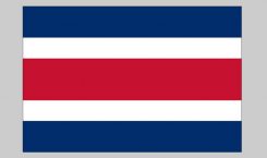 Flag of Costa Rica (no seal) (Nylon)