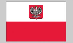 Flag of Poland (eagle) (Nylon)